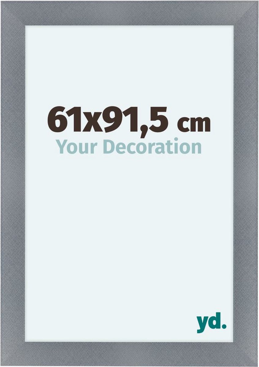 Your Decoration Como Mdf Fotolijst 61x91,5cm Aluminium Geborsteld - Grijs
