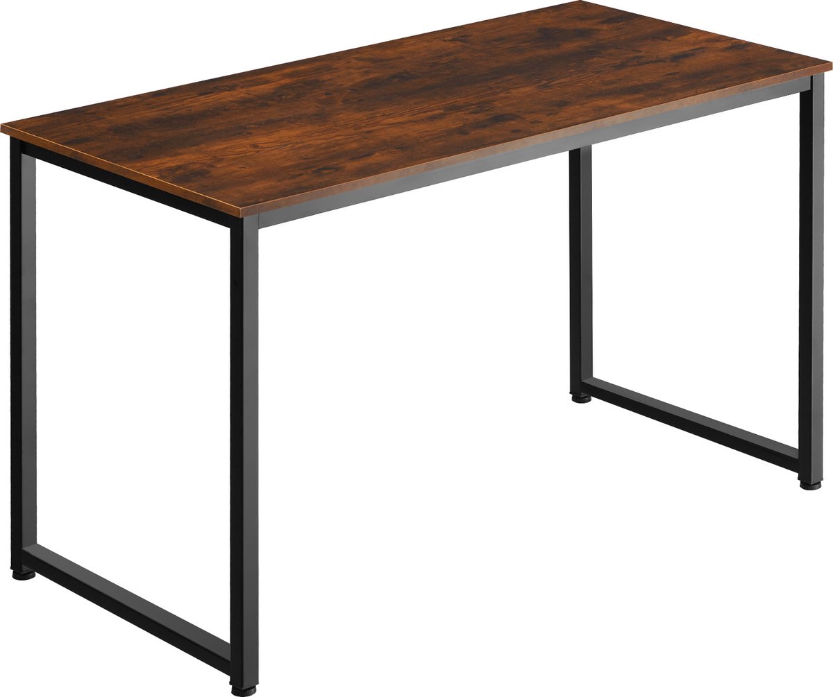 Tectake - Bureau Tafel Flint 120 Cm - Indutrieel - Donker - 404465 - Bruin