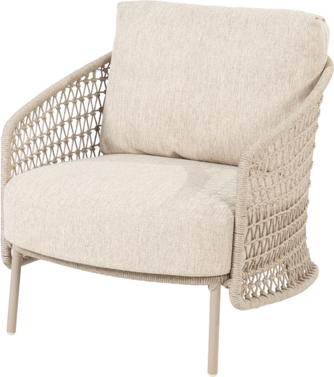 4 Seasons Outdoor 4 Seasons Puccini Loungestoel - Rope - Beige