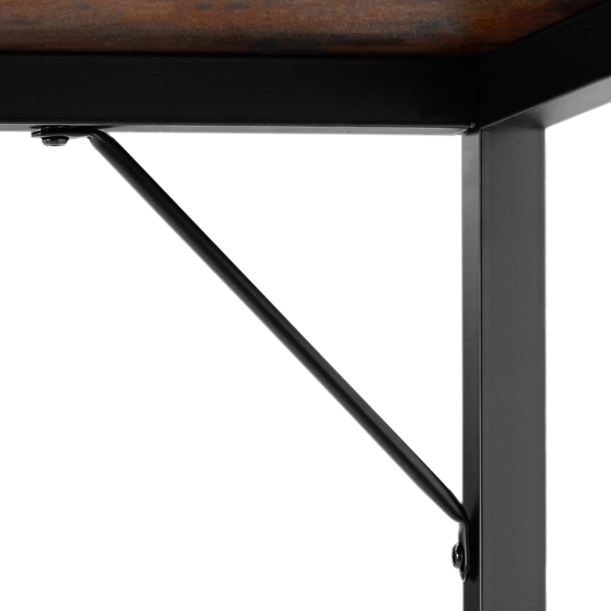 Tectake - Bureau Jenkins 100 Cm - Industrieel - Donker - 404459 - Bruin