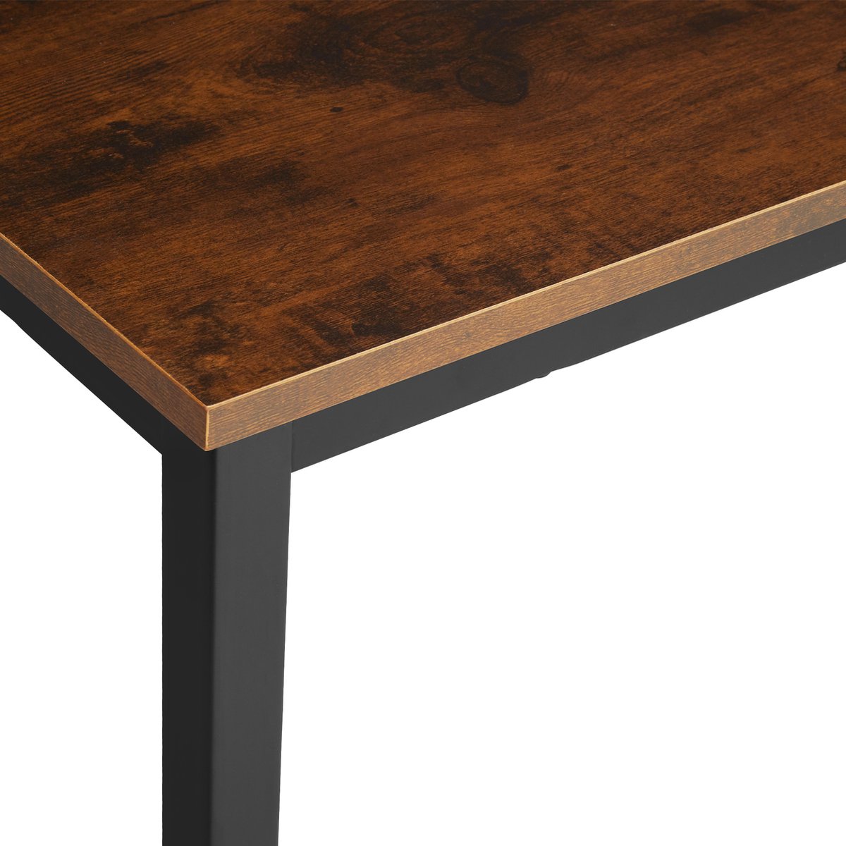 Tectake - Bureau Jenkins 100 Cm - Industrieel - Donker - 404459 - Bruin