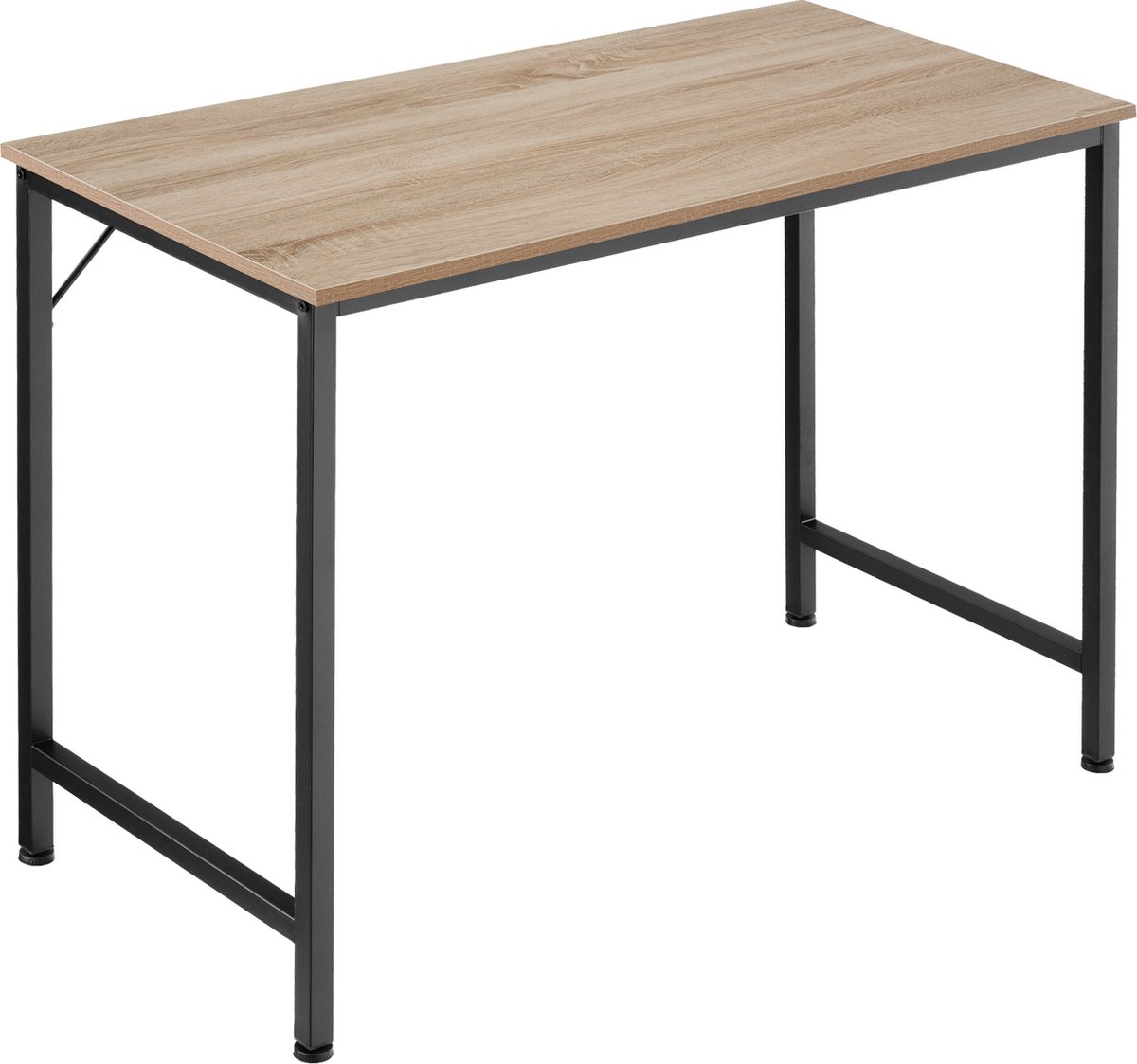 Tectake - Bureau Jenkins 100 Cm - Industrieel - Licht - 404460 - Bruin