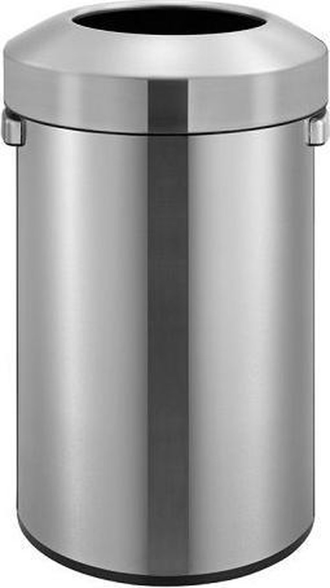Eko Afvalbak Urban 90 L Matzilverkleurig - Silver