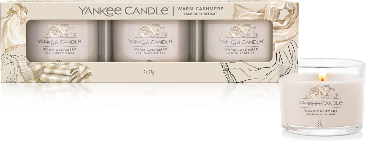 Yankee Candle Giftset Warm Cashmere - 3 Stuks - Beige