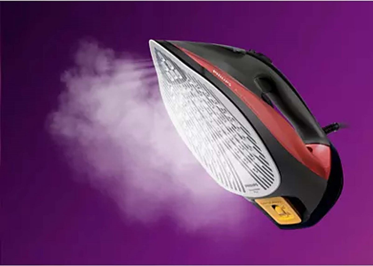 Philips - Plancha De Vapor DST7022/40 Con Sistema Quick Calc Release Negro / Rojo - Rood