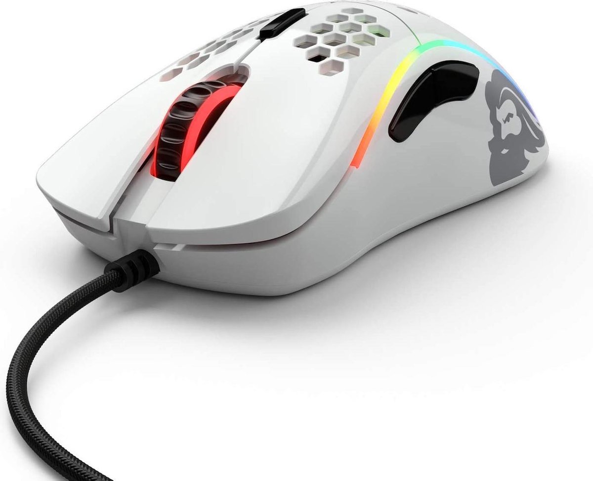 Glorious PC Gaming Race Model D Gaming-Maus -, glanzend - Blanco