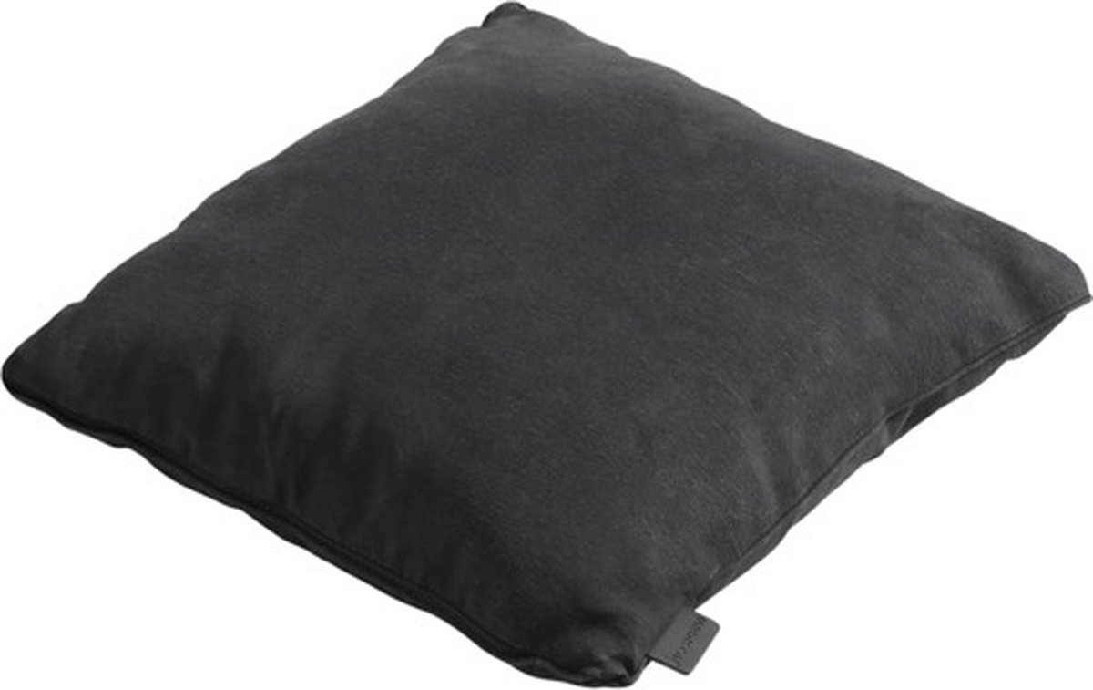 Madison Sierkussen 45x45 Piping Panama Black - Zwart