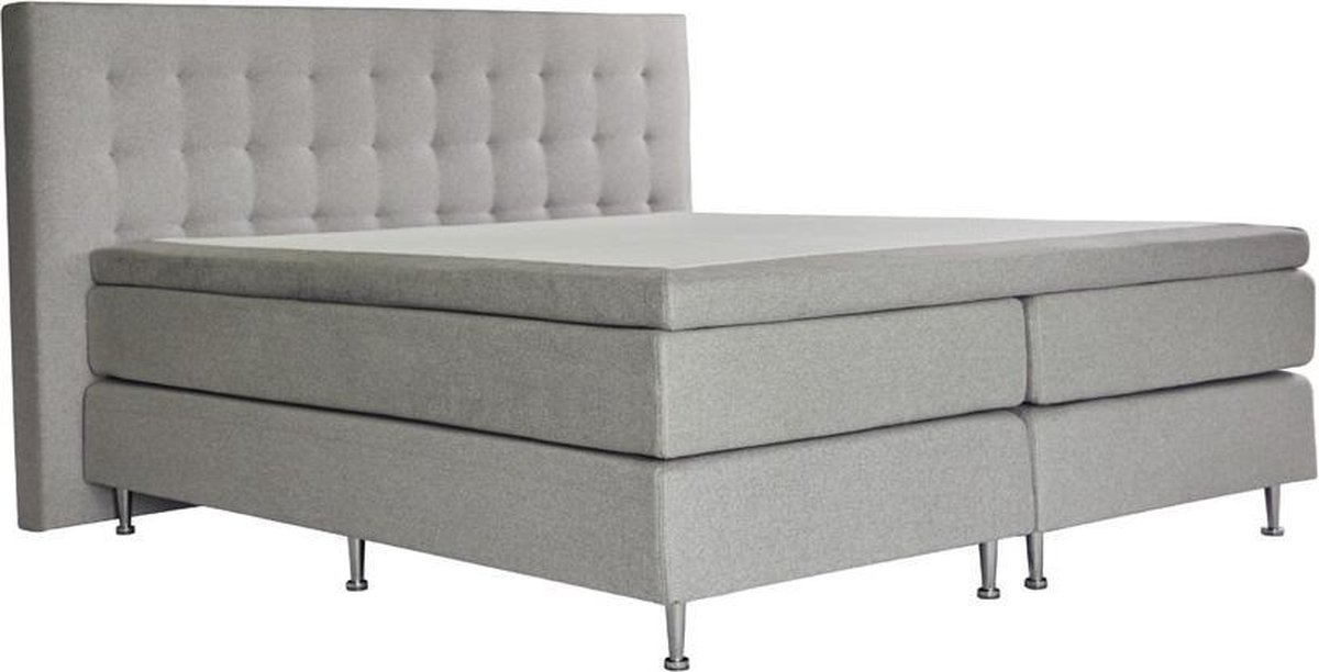 Larson - Boxspring Oslo - Licht - 180x210 - Grijs