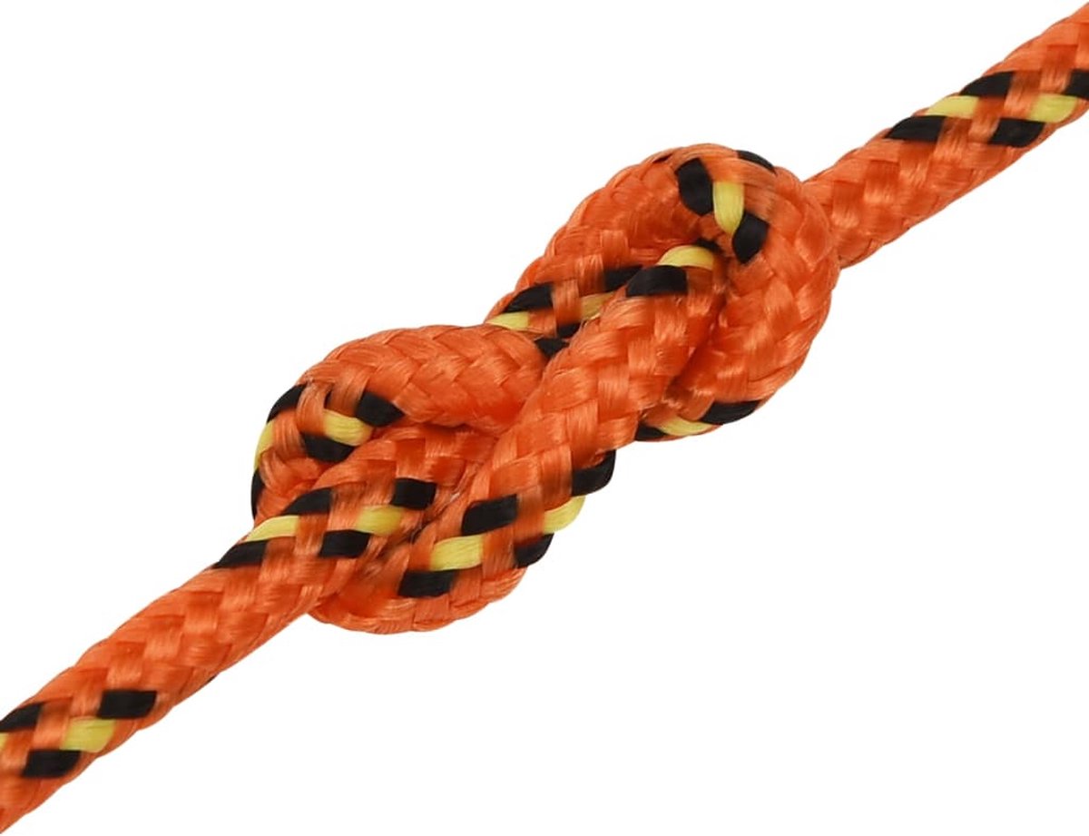 Vidaxl Boottouw 3 Mm 500 M Polypropyleen - Oranje