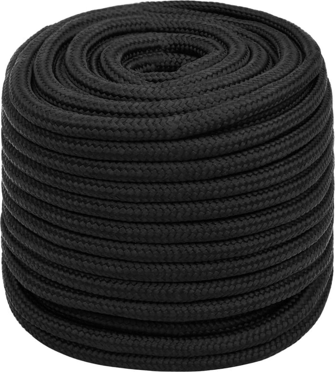 Vidaxl Boottouw 16 Mm 50 M Polypropeen - Zwart