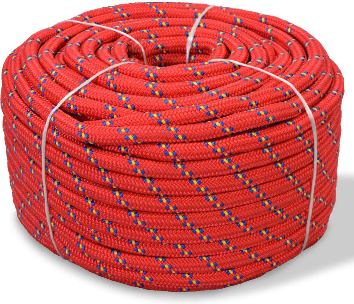 Vidaxl Boottouw 4 Mm 25 M Polypropyleen - Rood