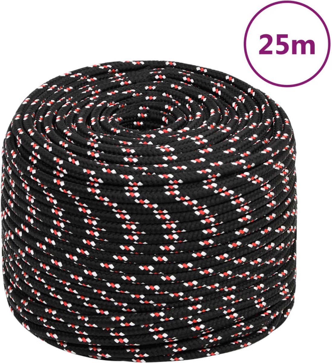 Vidaxl Boottouw 4 Mm 25 M Polypropyleen - Rood