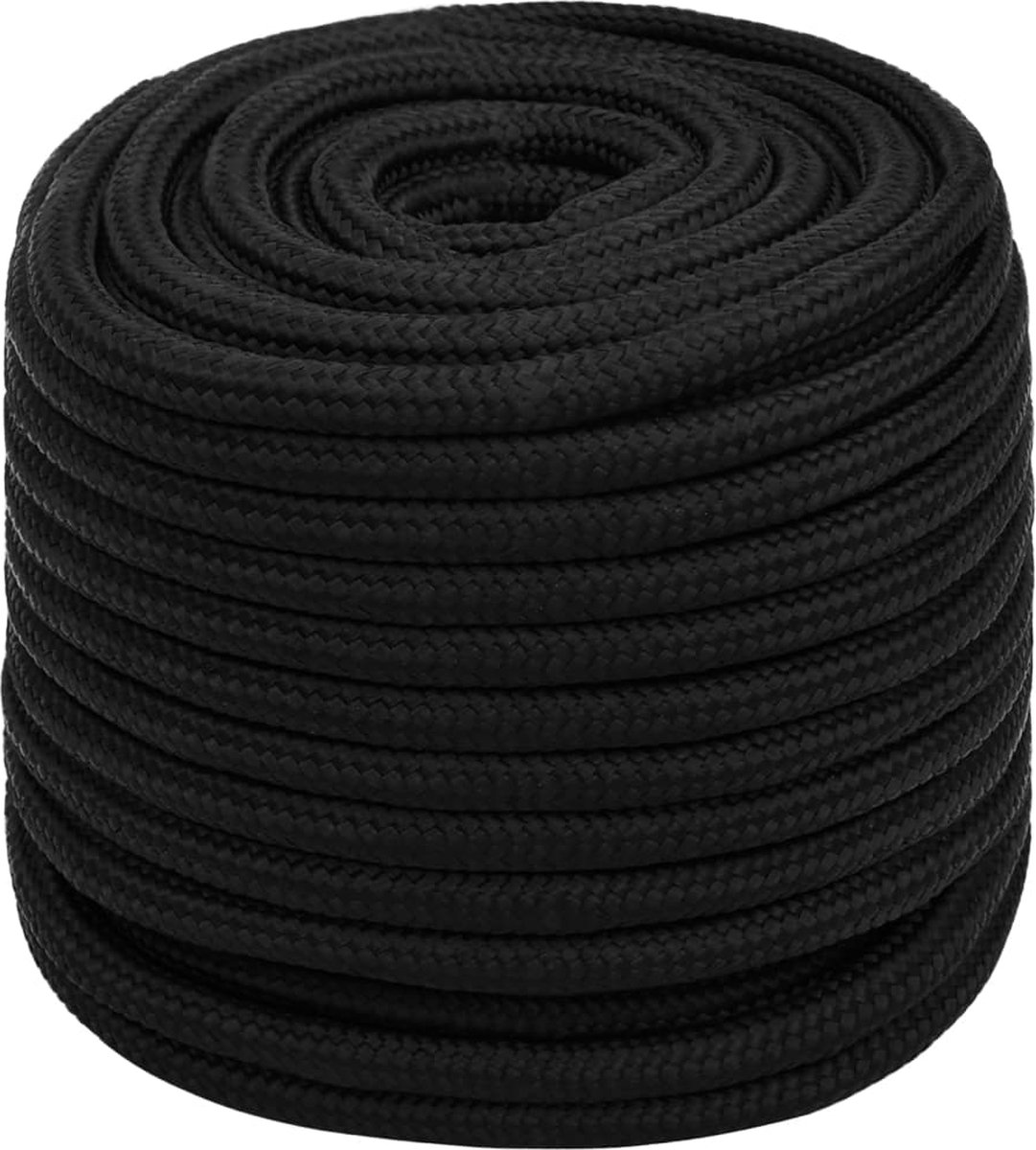 Vidaxl Werktouw 16 Mm 25 M Polyester - Zwart