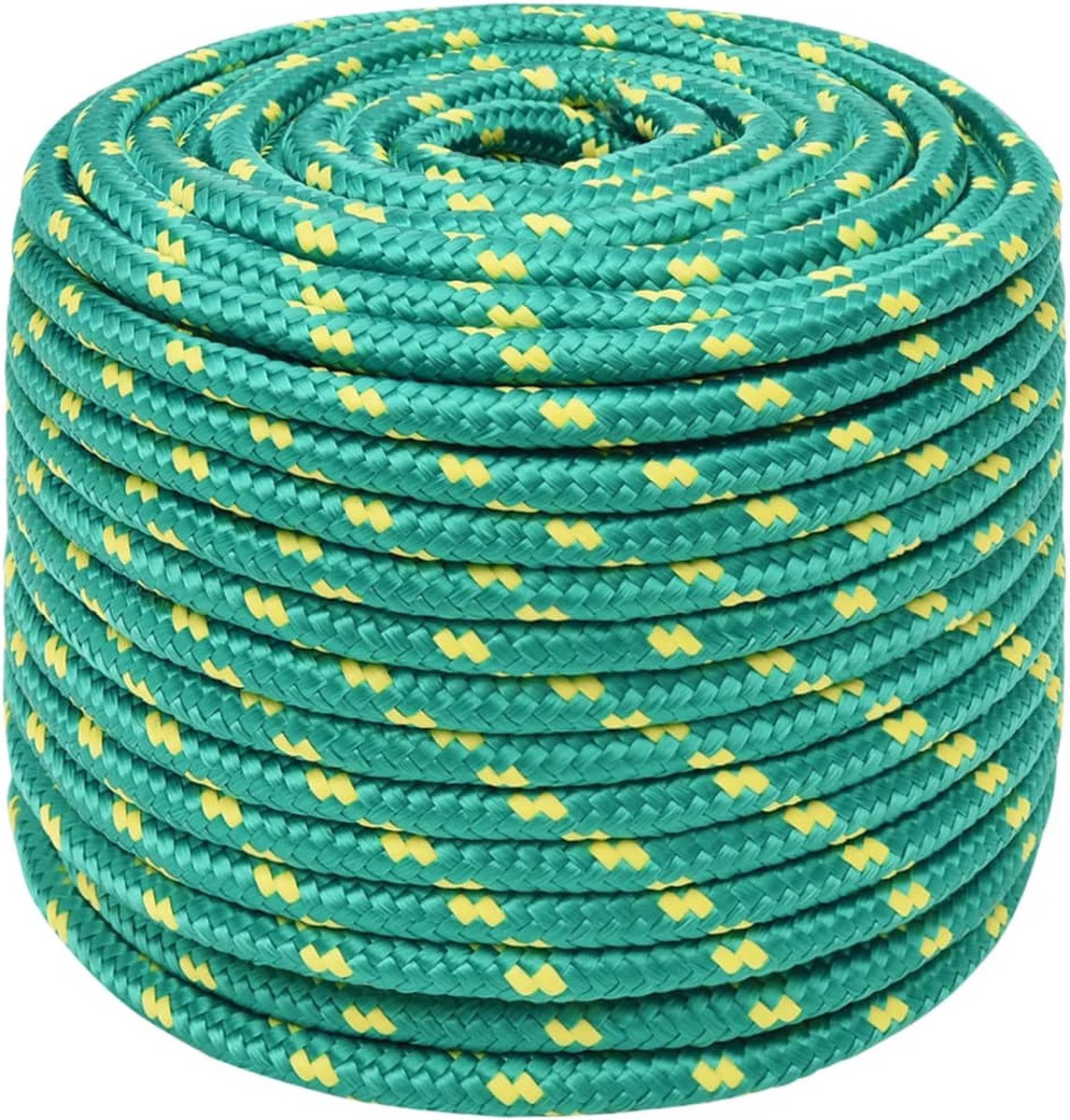 Vidaxl Boottouw 14 Mm 250 M Polypropyleen - Groen