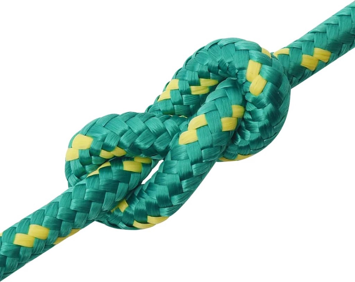 Vidaxl Boottouw 14 Mm 250 M Polypropyleen - Groen
