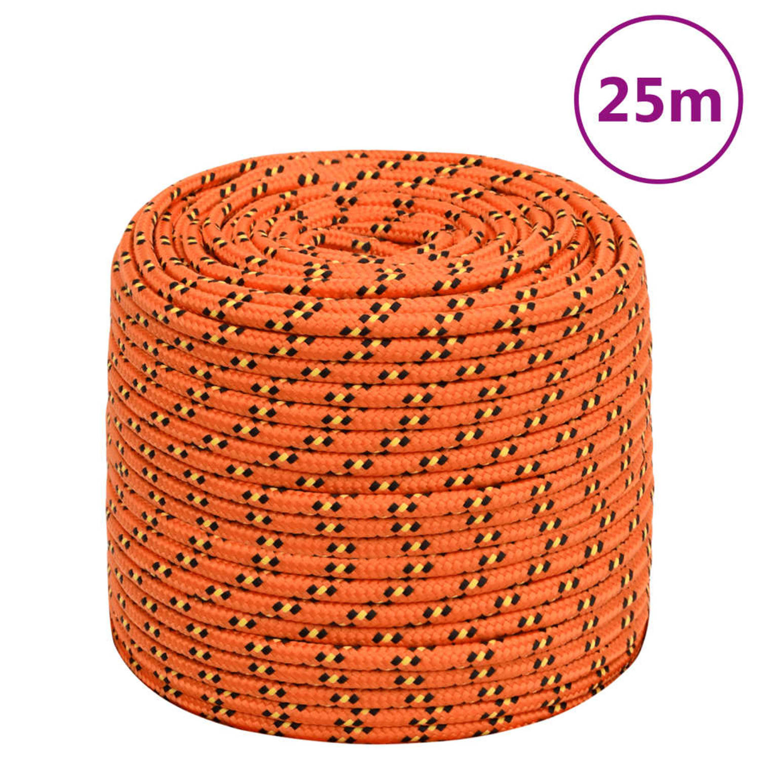 Vidaxl Boottouw 10 Mm 25 M Polypropyleen Oranje