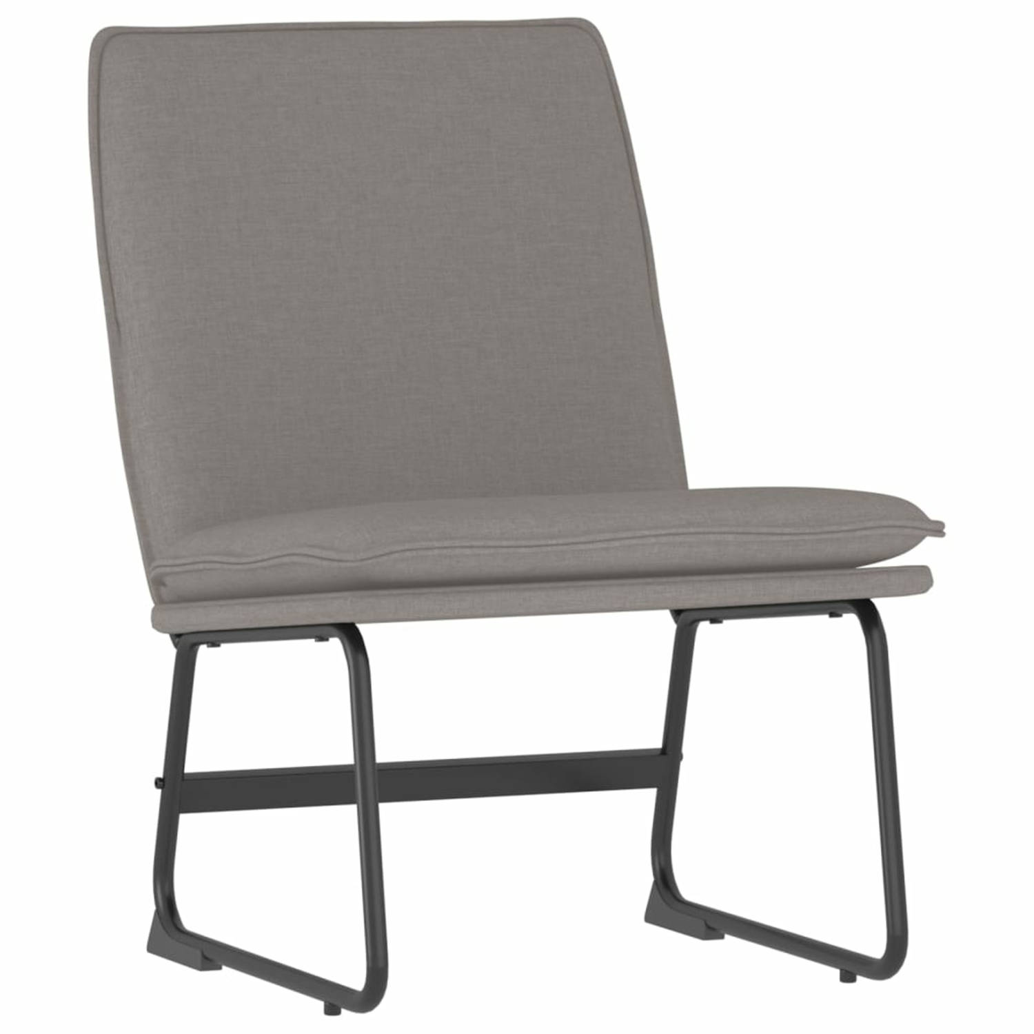 Vidaxl Loungestoel 52x75x76 Cm Stof Taupe