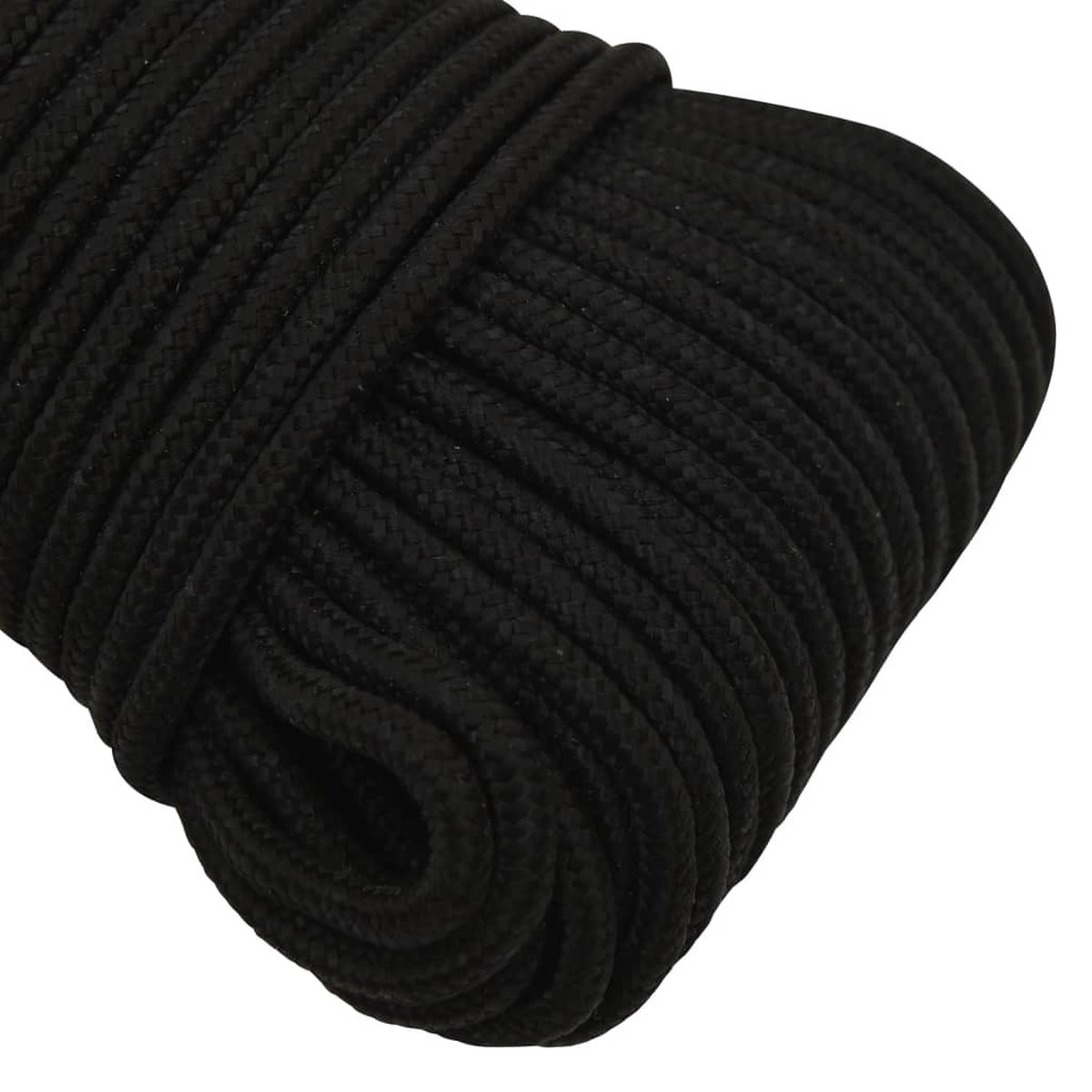 Vidaxl Werktouw 3 Mm 25 M Polyester - Zwart