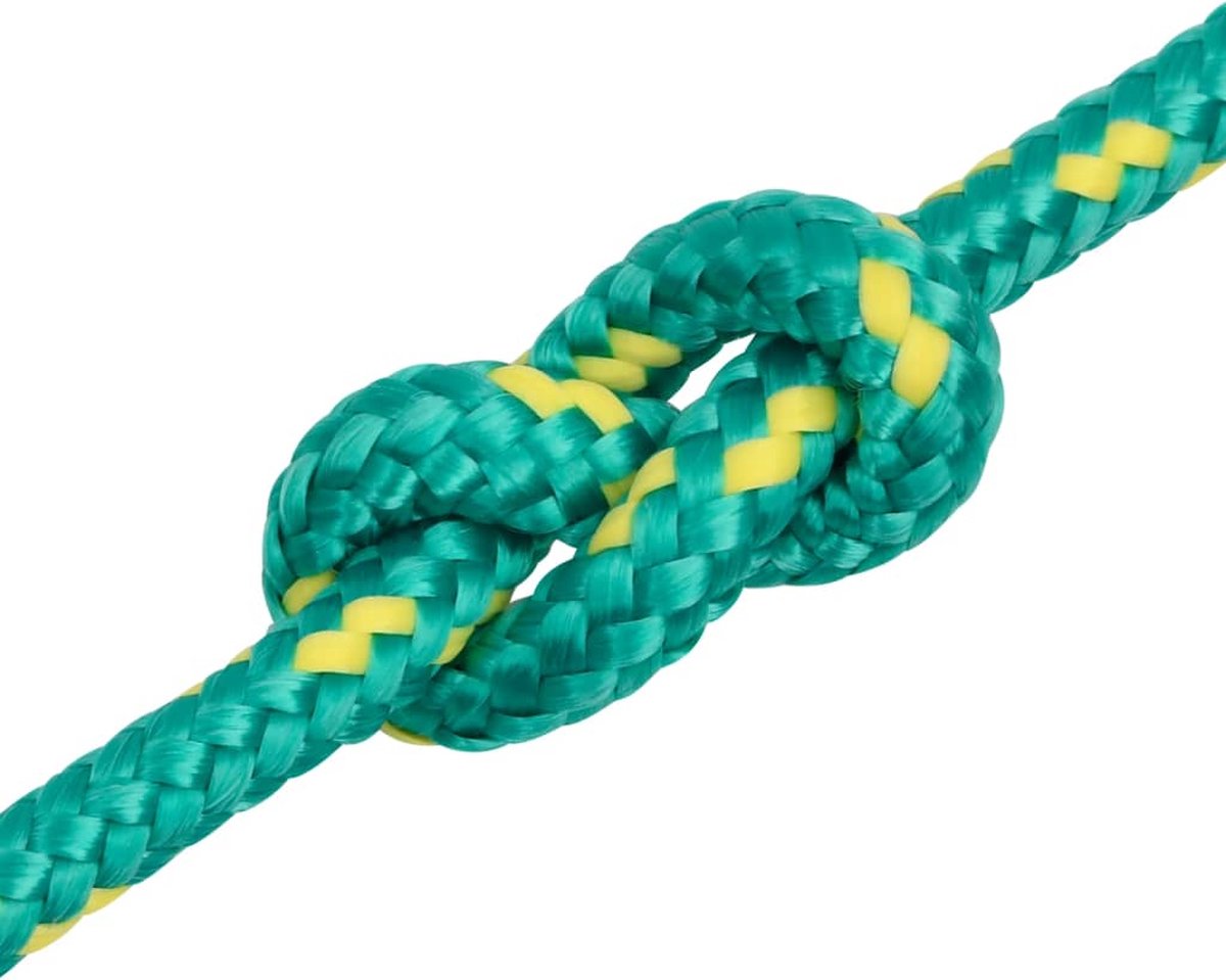 Vidaxl Boottouw 8 Mm 500 M Polypropyleen - Groen