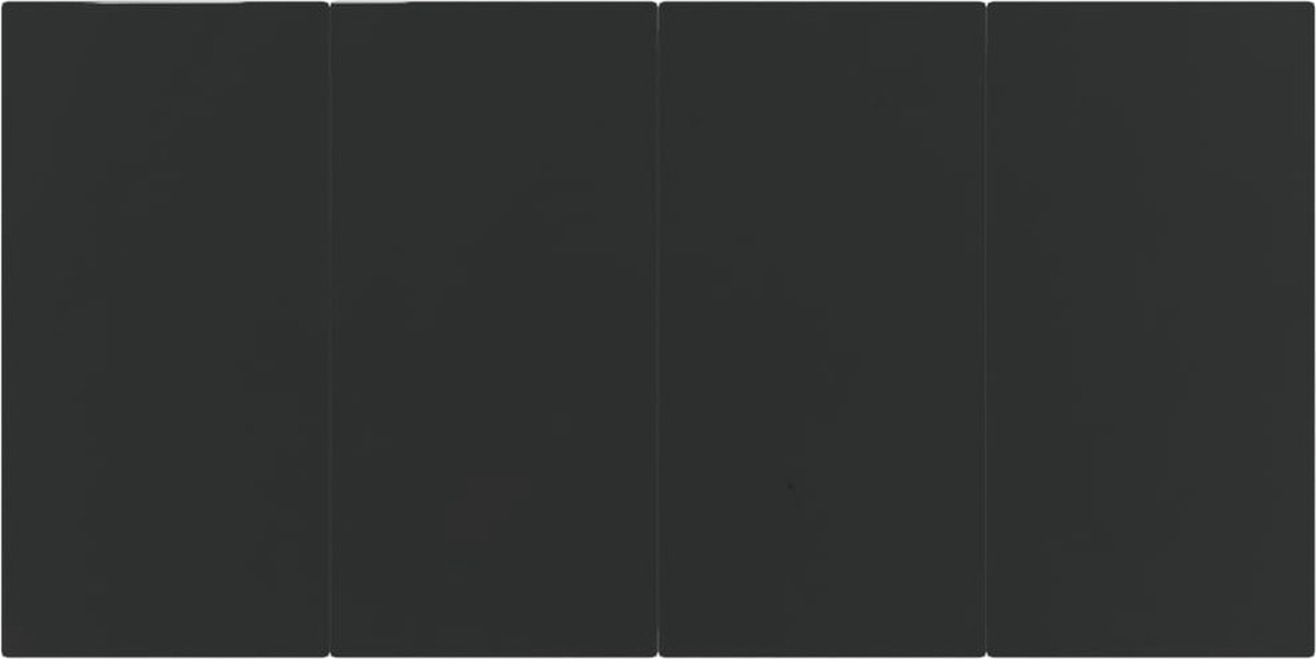 Vidaxl 7-delige Tuinset Met Kussens - Zwart