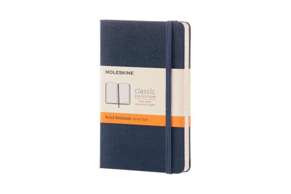 Moleskine Notitieboek Pocket (9x14 cm) Gelinieerd Harde Kaft Sapphire - Blauw