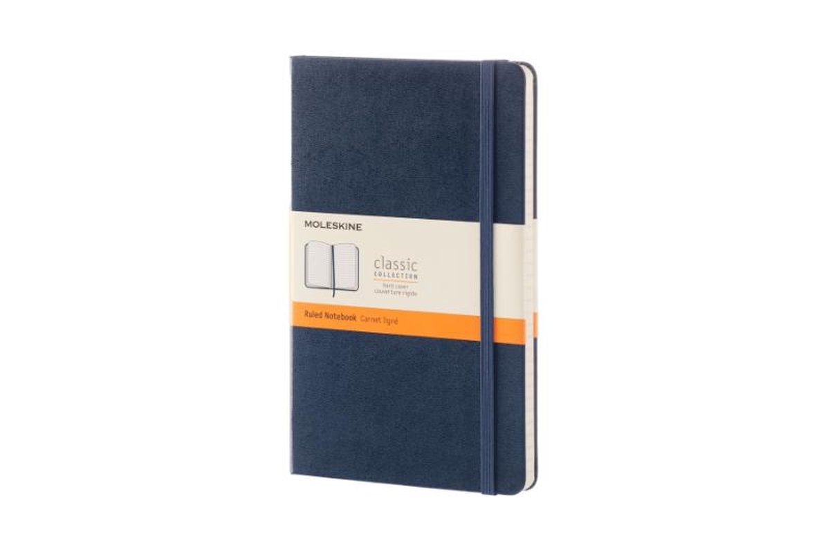 Moleskine Large Ruled Sapphire Blue Hard