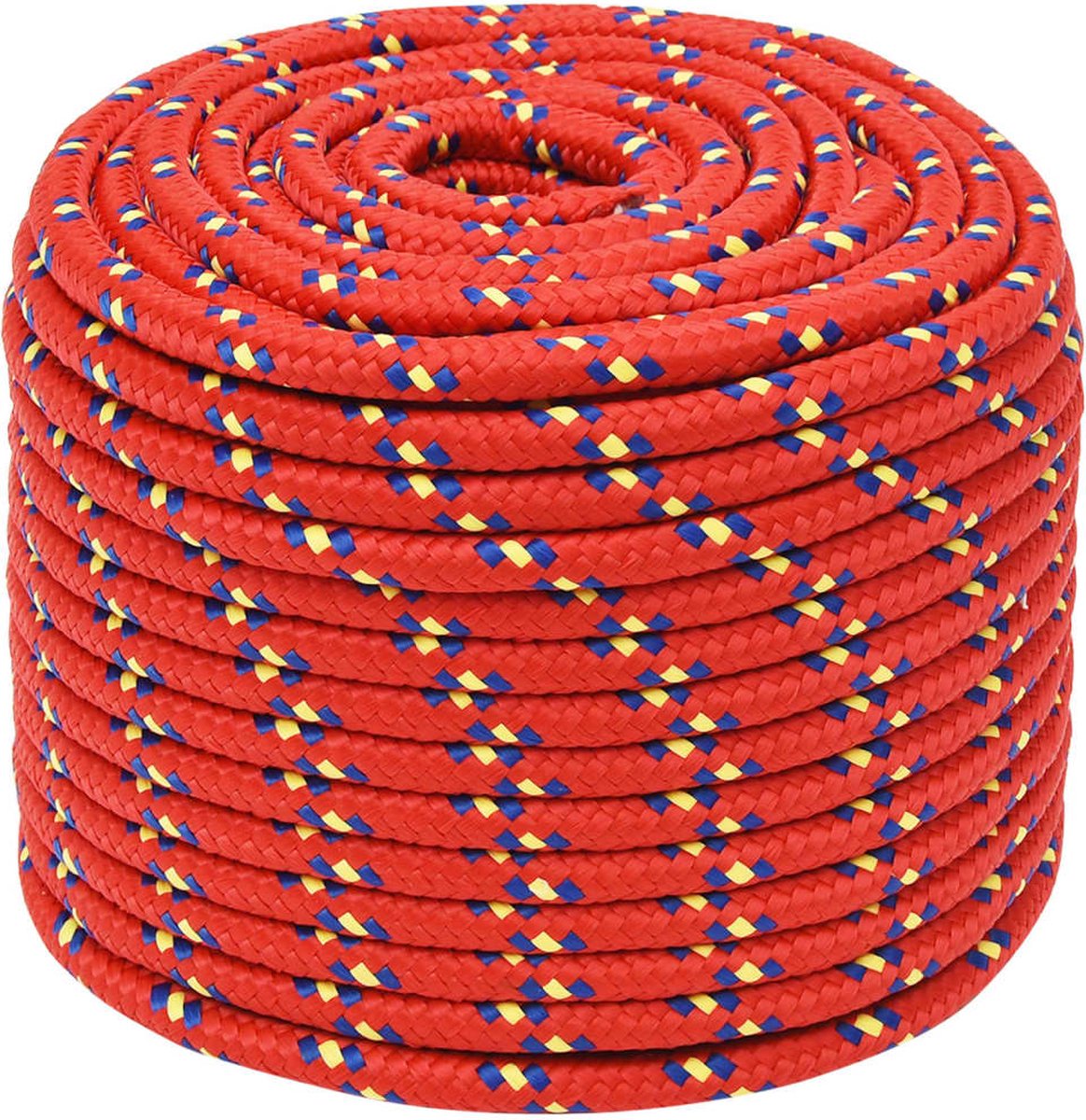 Vidaxl Boottouw 14 Mm 25 M Polypropyleen - Rood