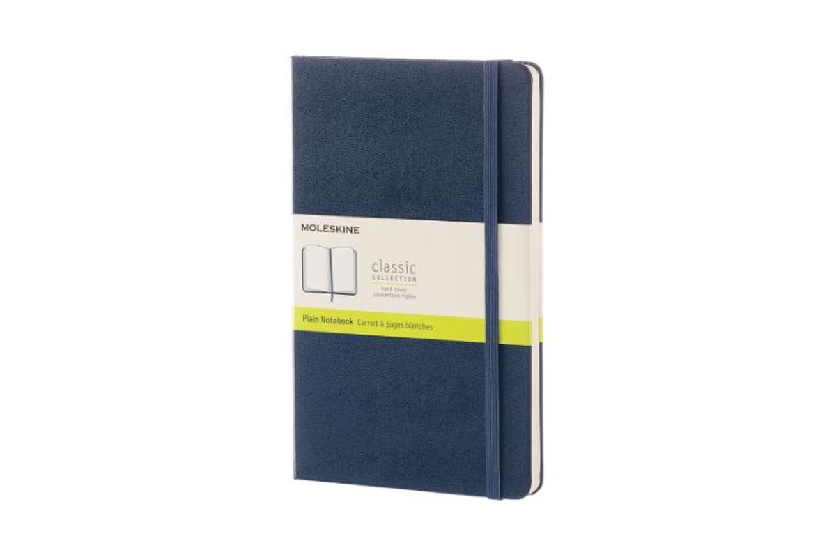 Moleskine Notitieboek Large (13x21 cm) Blanco Harde Kaft Sapphire - Blauw