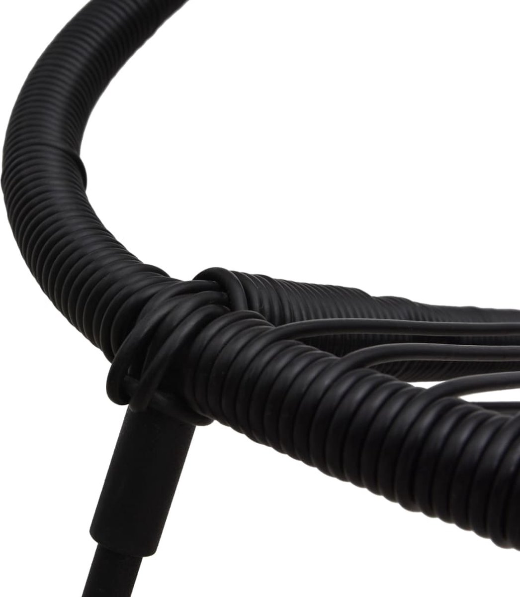 Vidaxl 7-delige Tuinset Pvc-rattan - Zwart