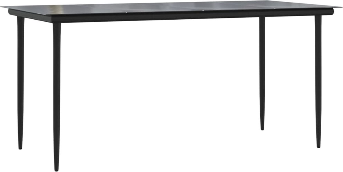 Vidaxl 7-delige Tuinset Pvc-rattan - Zwart