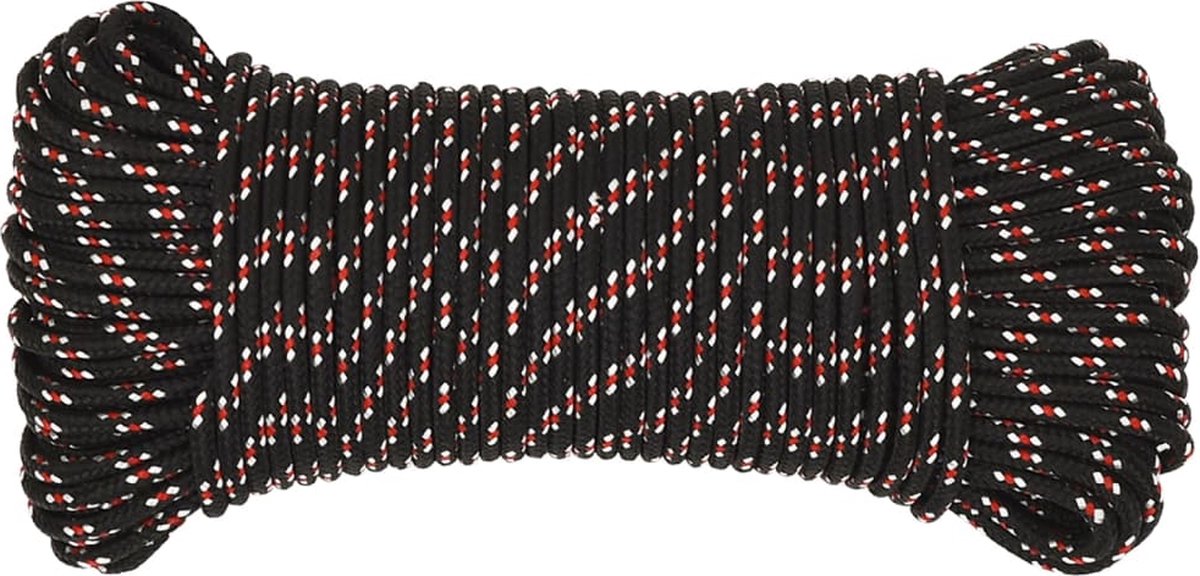 Vidaxl Boot Touw 3 Mm 100 M Polypropyleen Zwart