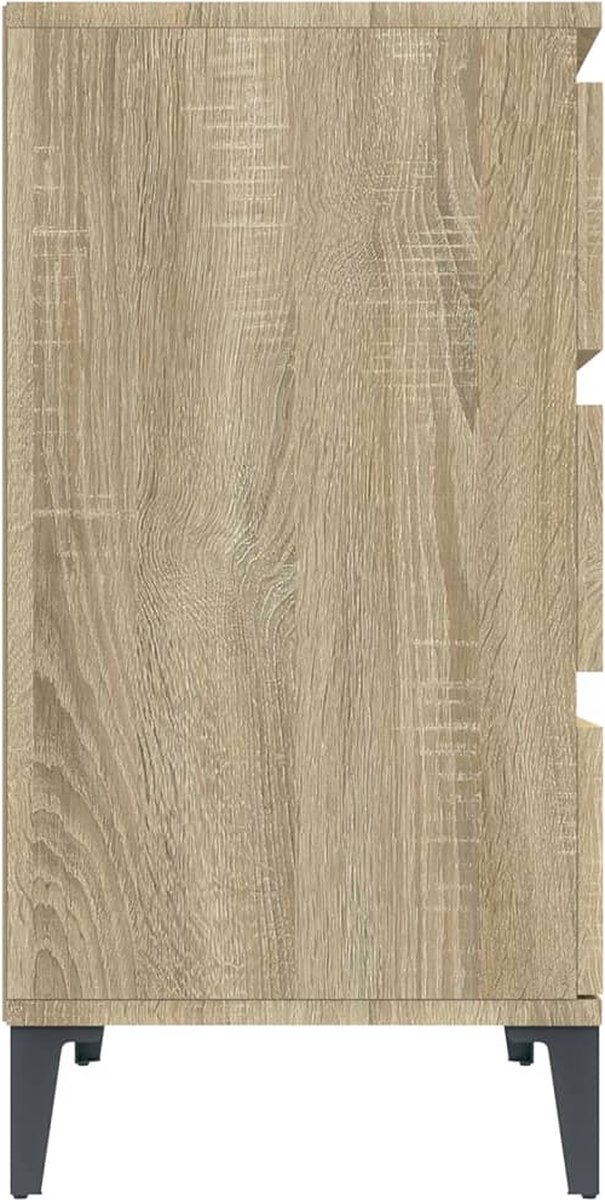 Vidaxl Dressoir 60x35x70 Cm Bewerkt Hout Sonoma Eikenkleurig - Bruin