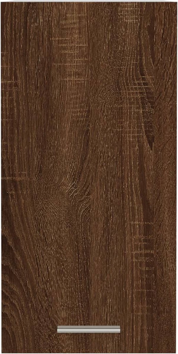 Vidaxl Hangkast 29,5x31x60 Cm Bewerkt Houteikenkleurig - Bruin
