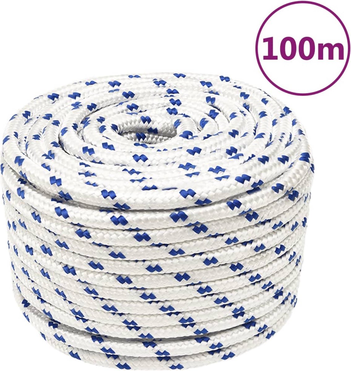 Vidaxl Boottouw 3 Mm 250 M Polypropyleen - Rood