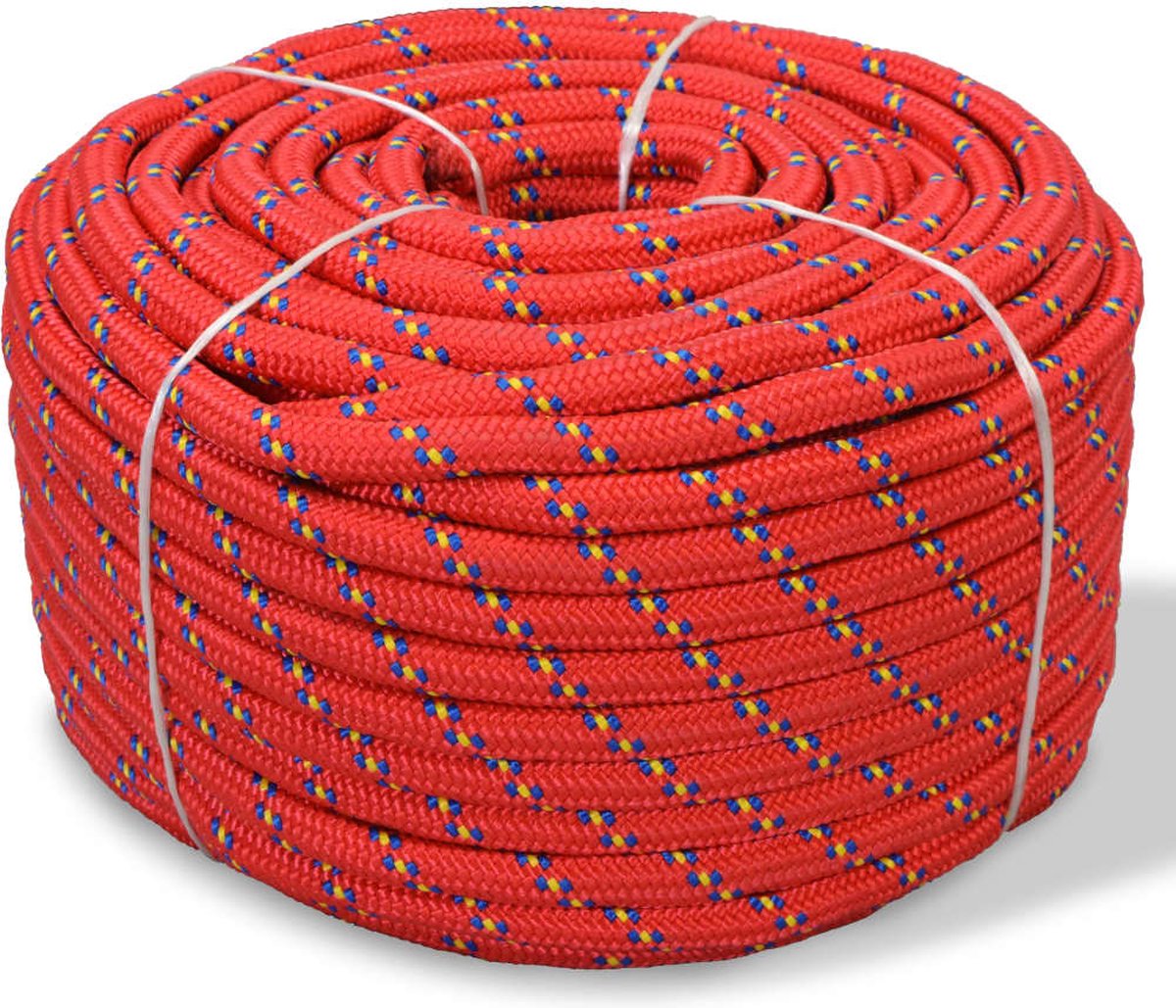 Vidaxl Boottouw 3 Mm 250 M Polypropyleen - Rood