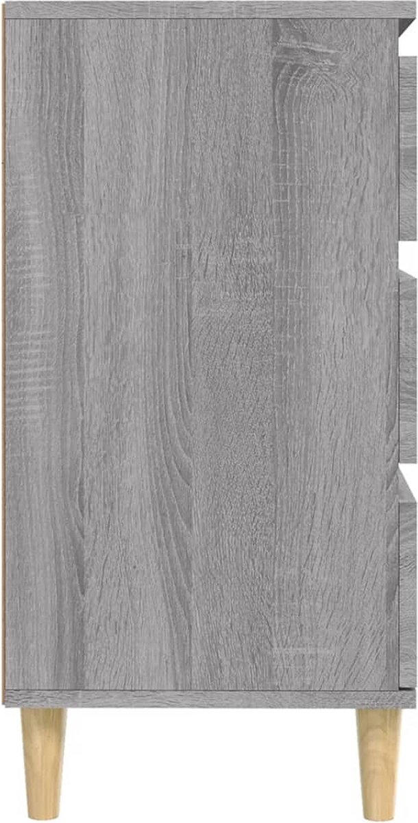 Vidaxl Dressoir 60x30x75 Cm Bewerkt Hout Sonoma Eikenkleurig - Gris