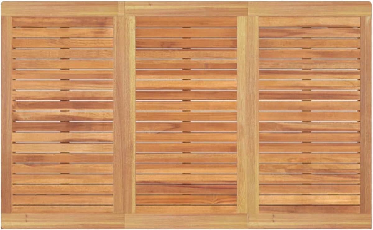 Vidaxl 4-delige Tuinset Massief Teakhout - Bruin