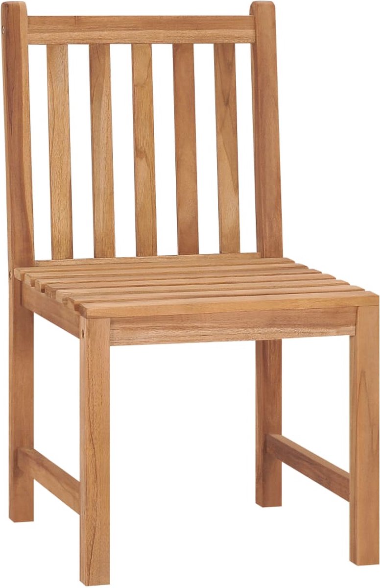 Vidaxl 4-delige Tuinset Massief Teakhout - Bruin