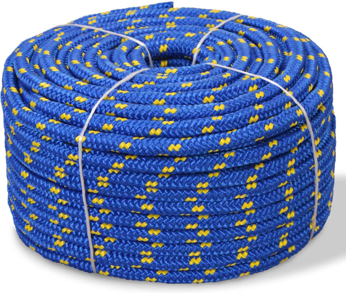 Vidaxl Boottouw 4 Mm 25 M Polypropyleen - Blauw