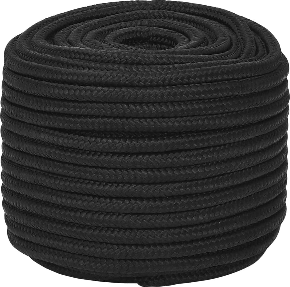 Vidaxl Boottouw 12 Mm 50 M Polypropeen - Zwart