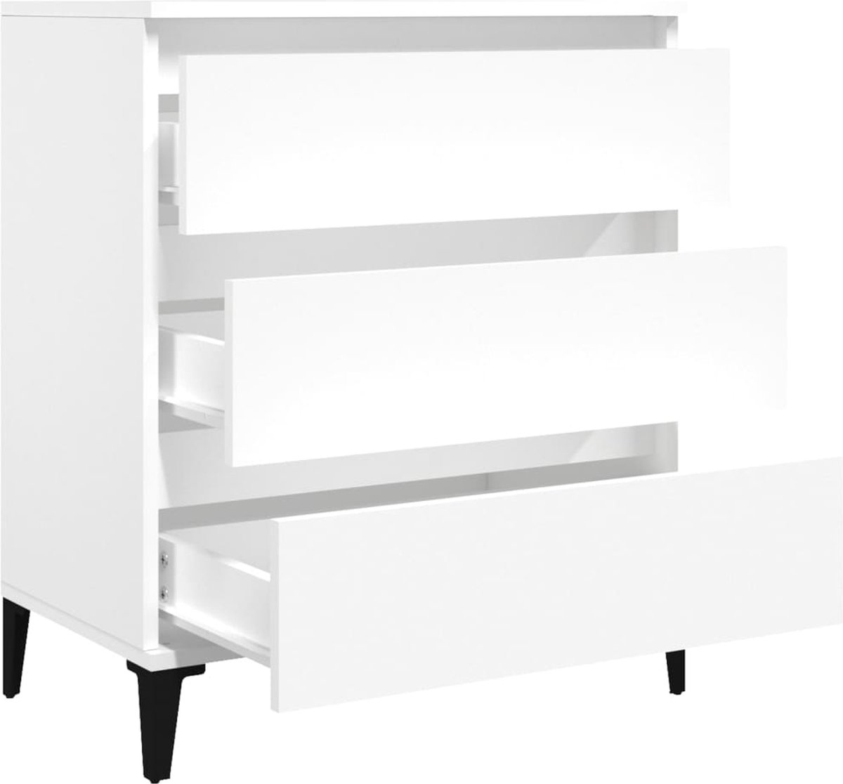 Vidaxl Dressoir 60x35x70 Cm Bewerkt Hout Wit