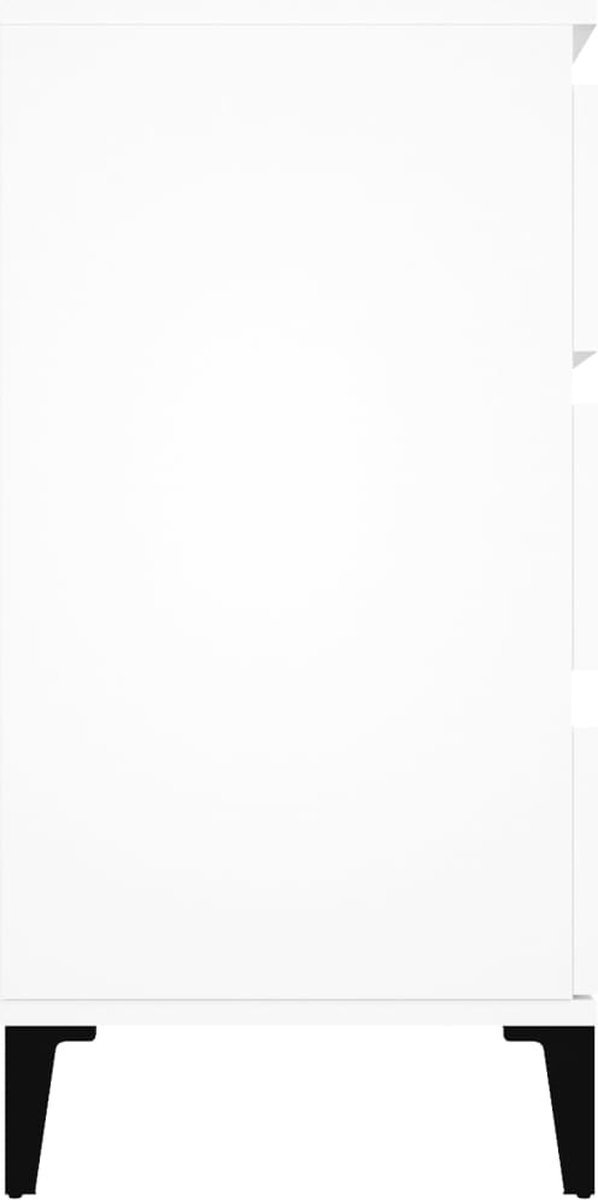 Vidaxl Dressoir 60x35x70 Cm Bewerkt Hout Wit