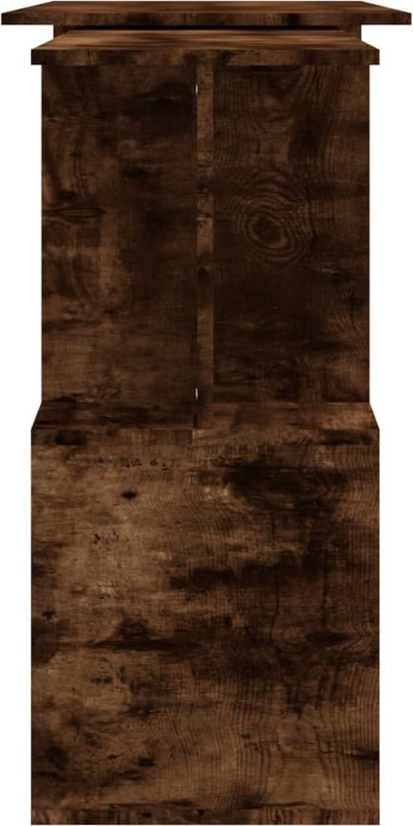 Vidaxl Hoekbureau 200x50x76 Cm Bewerkt Hout Gerookt Eikenkleur - Bruin