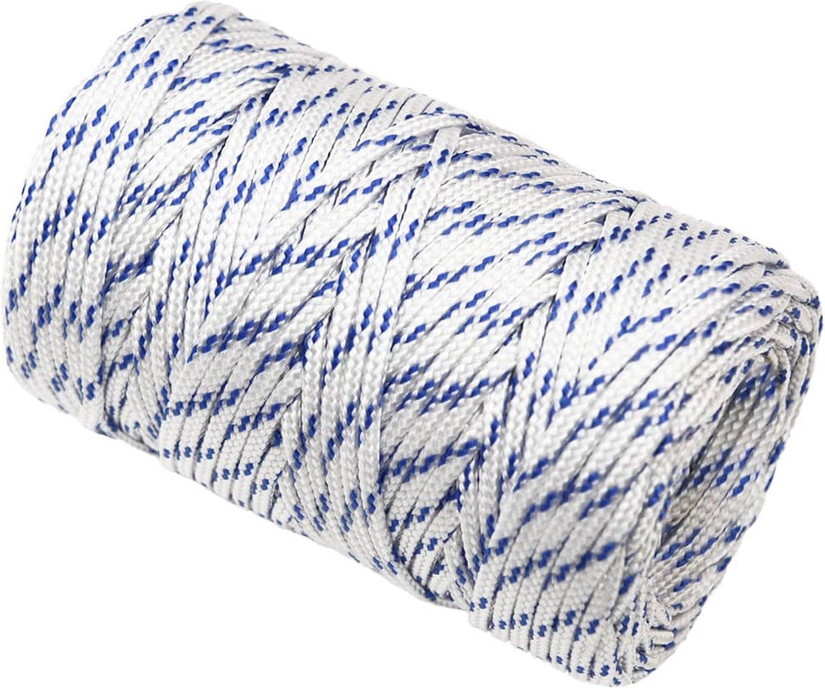 Vidaxl Boottouw 2 Mm 250 M Polypropyleen Wit