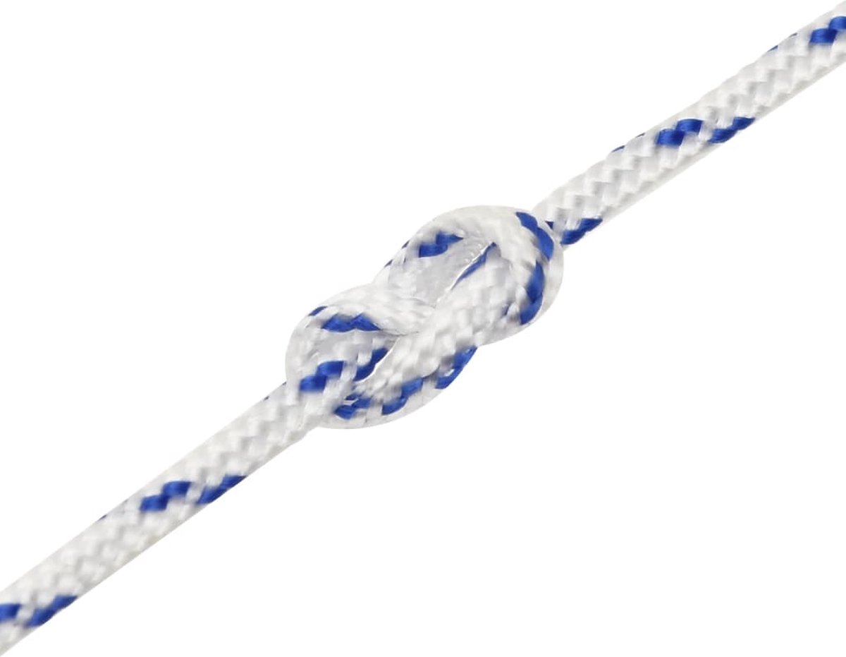 Vidaxl Boottouw 2 Mm 250 M Polypropyleen Wit