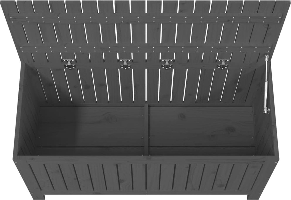 Vidaxl Tuinbox 115x49x60 Cm Massief Grenenhout - Grijs