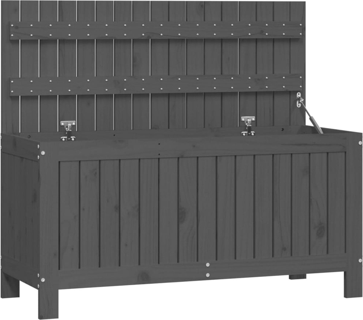 Vidaxl Tuinbox 115x49x60 Cm Massief Grenenhout - Grijs