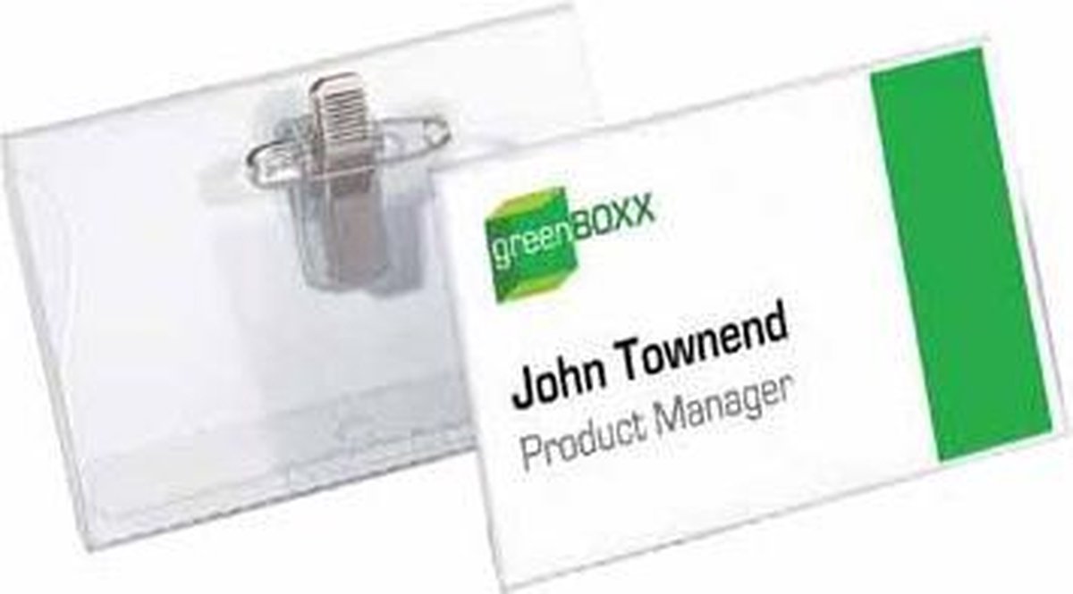 Huismerk Durable Naambadge - 5,4 X 9 Cm - Inclusief Combi-klem - 50 Stuks