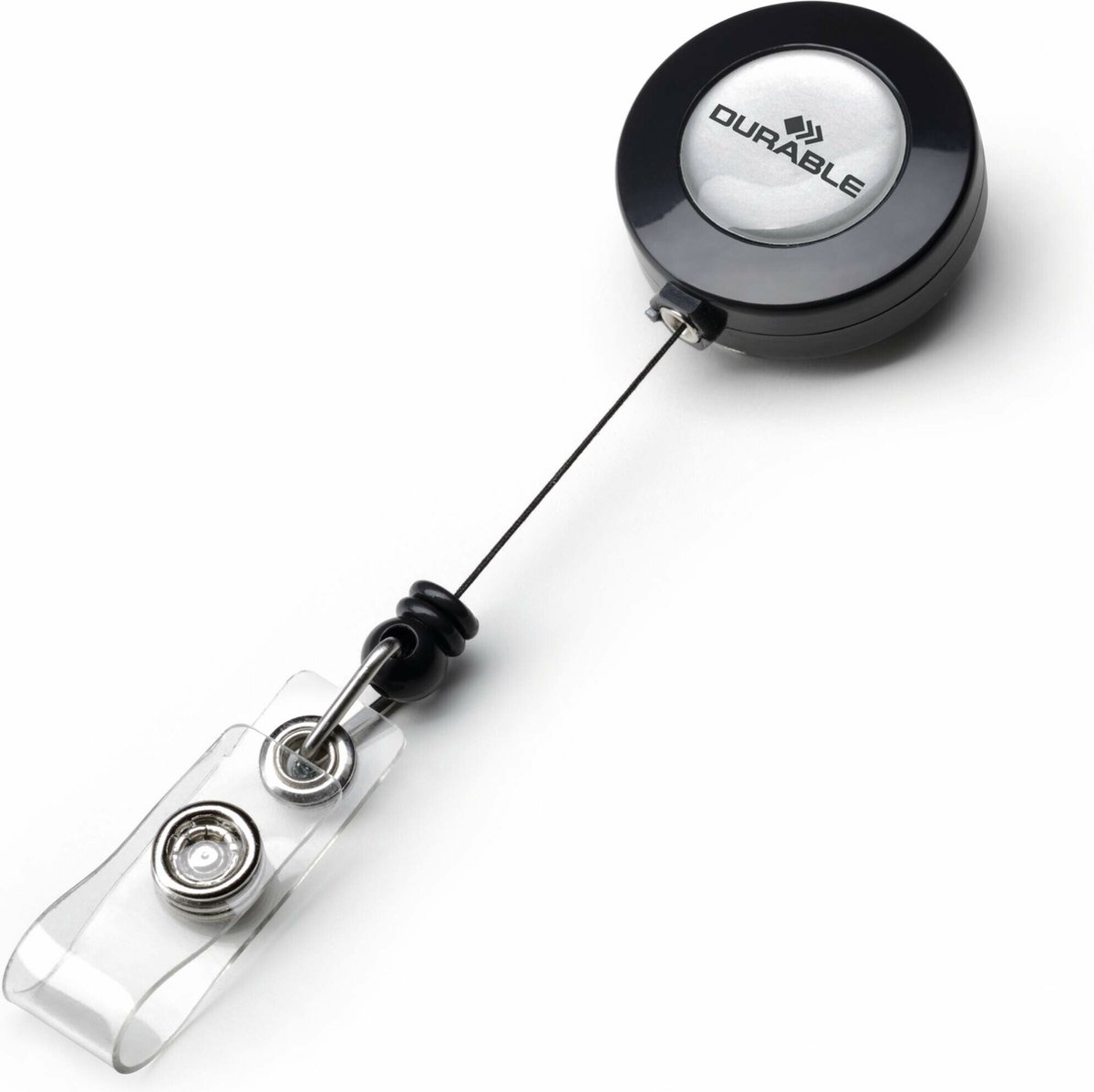 Huismerk Durable Badge Reel - 80 Cm - Antraciet - 10 Stuks