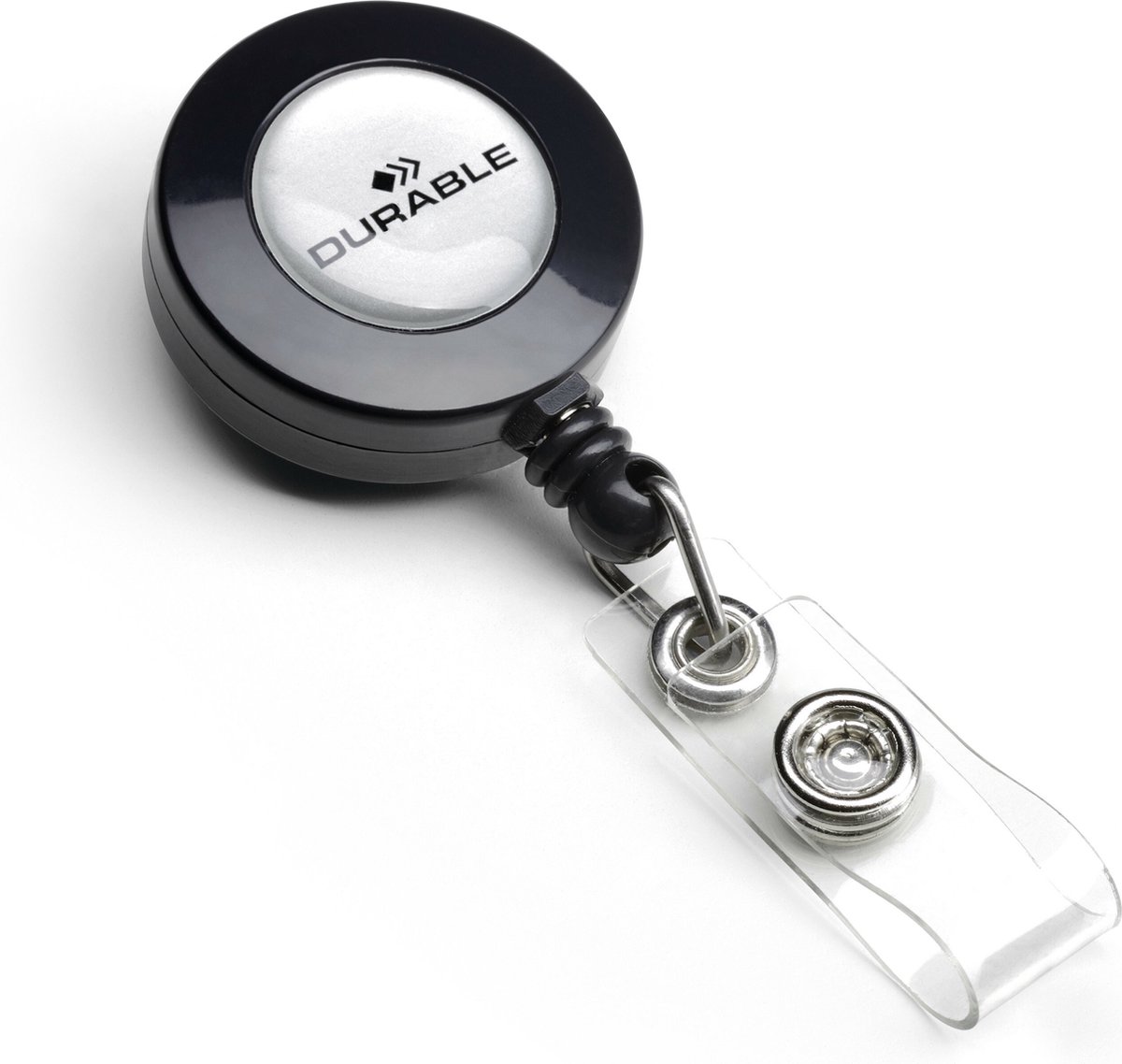 Huismerk Durable Badge Reel - 80 Cm - Antraciet - 10 Stuks